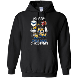 Nevada Wolf Pack Ugly Christmas Sweaters Minions Santa Claus Merry Christmas Hoodie - The White Eagles