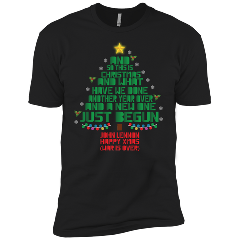 And So This Is And What Have We Done Another Year Over And A New One Just Begun John Lennon War Is Over Men's Sleeve Shirt - The White Eagles