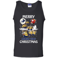 Akron Zips T Shirts Minions Santa Claus Merry Christmas Hoodies Sweatshirts Tank Top - The White Eagles