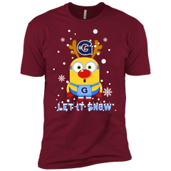 Minion Georgetown Hoyas Ugly Christmas Sweaters Let It Snow Men's Sleeve Shirt - The White Eagles