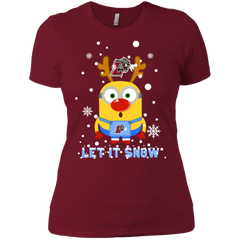 Minion Lafayette Leopards Ugly Christmas Sweaters Let It Snow Ladies' Shirt - The White Eagles