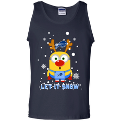 Minion Howard Bison Ugly Christmas Sweaters Let It Snow Tank Top - The White Eagles