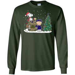 Baltimore Ravens Snoopy The Peanuts Ugly Christmas Sweater  Super Bowl LS Cotton T-Shirt - The White Eagles