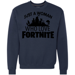 Fortnite Just A Woman Who Loves Fortnite Sweatshirt - The White Eagles
