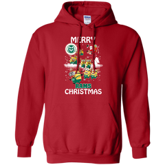 Colorado State Rams Ugly Christmas Sweaters Minions Santa Claus Merry Christmas Hoodie - The White Eagles
