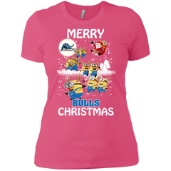 Buffalo Bulls Ugly Christmas Sweaters Minions Santa Claus Merry Christmas Ladies' Shirt - The White Eagles
