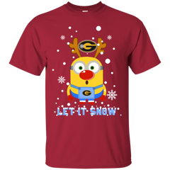 Minion Grambling State Tigers Ugly Christmas Sweaters Let It Snow Cotton T-Shirt - The White Eagles