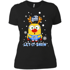 Minion New Hampshire Wildcats Ugly Christmas Sweaters Let It Snow Ladies' Shirt - The White Eagles