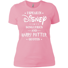 I Speak In Disney Song Lyrics And Harry Potter Quotes Shir Ladies' Shirt - The White Eagles