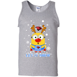 Minion Incarnate Word Cardinals Ugly Christmas Sweaters Let It Snow Tank Top - The White Eagles