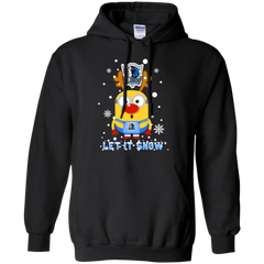 Minion Dallas Mavericks Ugly Christmas Sweaters Let It Snow Hoodie - The White Eagles