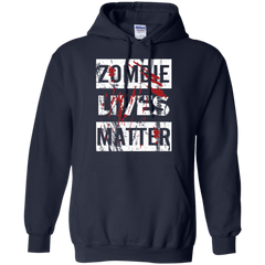Zombie Lives Matter Tshirt Hoodie - The White Eagles
