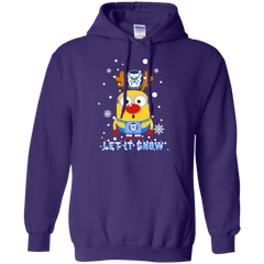 Minion Butler Bulldogs Ugly Christmas Sweaters Let It Snow Hoodie - The White Eagles