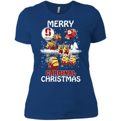 Stanford Cardinal Ugly Christmas Sweaters Minions Santa Claus Merry Christmas Ladies' Shirt - The White Eagles