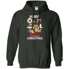 Troy Trojans Ugly Christmas Sweaters Minions Santa Claus Merry Christmas Hoodie - The White Eagles