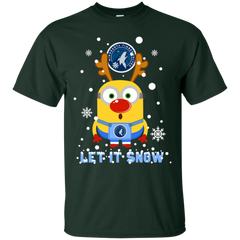 Minion Minnesota Timberwolves Ugly Christmas Sweaters Let It Snow Cotton T-Shirt - The White Eagles