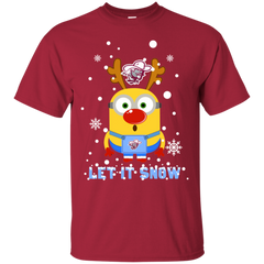 Minion Eastern Kentucky Colonels Ugly Christmas Sweaters Let It Snow Cotton T-Shirt - The White Eagles