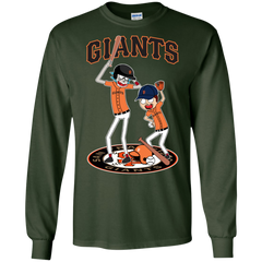 San Francisco Giants Baseball Rick And Morty LS Cotton T-Shirt - The White Eagles