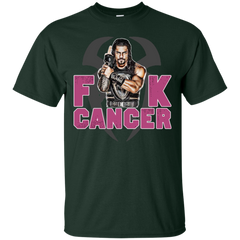 Roman Reigns Fuck Cancer Breast Cancer Awareness Cotton T-Shirt - The White Eagles