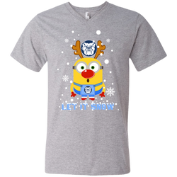 Minion Butler Bulldogs Ugly Christmas Sweaters Let It Snow Men's V-Neck T-Shirt - The White Eagles