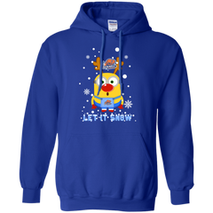 Minion Bucknell Bison Ugly Christmas Sweaters Let It Snow Hoodie - The White Eagles