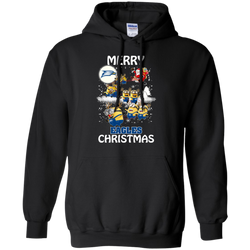 Georgia Southern Eagles Ugly Christmas Sweaters Minions Santa Claus Merry Christmas Hoodie - The White Eagles