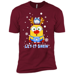 Minion Houston Baptist Huskies Ugly Christmas Sweaters Let It Snow Men's Sleeve Shirt - The White Eagles