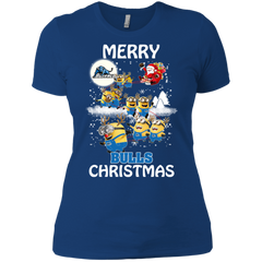 Buffalo Bulls Ugly Christmas Sweaters Minions Santa Claus Merry Christmas Ladies' Shirt - The White Eagles