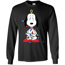 Snoopy Christmas Tree The Peanuts Movie Snoopy LS Cotton T-Shirt - The White Eagles