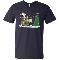 Green Bay Packers Snoopy The Peanuts Ugly Christmas Sweater  Super Bowl Men's V-Neck T-Shirt - The White Eagles