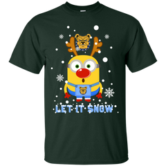 Minion North Carolina A&t Aggies Ugly Christmas Sweaters Let It Snow Cotton T-Shirt - The White Eagles