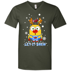 Minion Illinois State Redbirds Ugly Christmas Sweaters Let It Snow Men's V-Neck T-Shirt - The White Eagles
