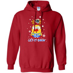 Minion Los Angeles Rams Ugly Christmas Sweaters Let It Snow Hoodie - The White Eagles