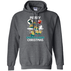 Coastal Carolina Chanticleers Ugly Christmas Sweaters Minions Santa Claus Merry Christmas Hoodie - The White Eagles