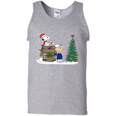 Buffalo Bills Snoopy The Peanuts Ugly Christmas Sweater  Super Bowl Tank Top - The White Eagles