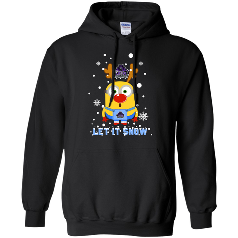 Minion Central Arkansas Bears Ugly Christmas Sweaters Let It Snow Hoodie - The White Eagles