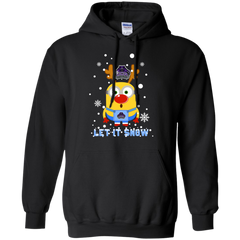 Minion Central Arkansas Bears Ugly Christmas Sweaters Let It Snow Hoodie - The White Eagles