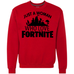 Fortnite Just A Woman Who Loves Fortnite Sweatshirt - The White Eagles