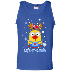 Minion Marist Red Foxes Ugly Christmas Sweaters Let It Snow Tank Top - The White Eagles