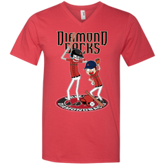 Arizona Diamondbacks Baseball Rick And Morty Men's V-Neck T-Shirt - The White Eagles