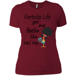 Fortnite Life Got Me Feelin Like Hei Hei Ladies' Shirt - The White Eagles