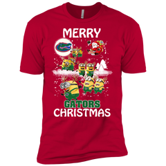 Florida Gators Ugly Christmas Sweaters Minions Santa Claus Merry Christmas Men's Sleeve Shirt - The White Eagles