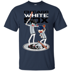 Chicago White Sox Baseball Rick And Morty Cotton T-Shirt - The White Eagles