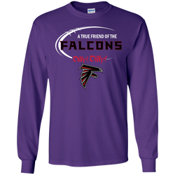 Dilly Dilly Atlanta Falcons A True Friend Of The Falcons LS Cotton T-Shirt - The White Eagles