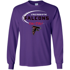Dilly Dilly Atlanta Falcons A True Friend Of The Falcons LS Cotton T-Shirt - The White Eagles
