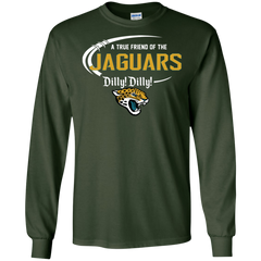 Dilly Dilly Jaguars A True Friend Of The Jaguars LS Cotton T-Shirt - The White Eagles