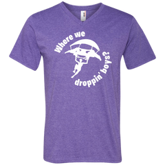 Fortnite Where We Droppin Men's V-Neck T-Shirt - The White Eagles