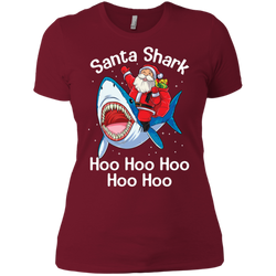 Santa Shark Hoo Hoo Hoo Hoo Hoo Christmas Ugly Christmas Sweater Ladies' Shirt - The White Eagles