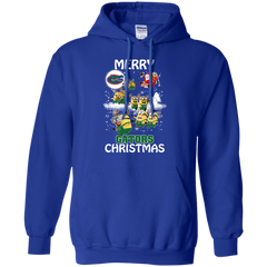 Florida Gators Ugly Christmas Sweaters Minions Santa Claus Merry Christmas Hoodie - The White Eagles