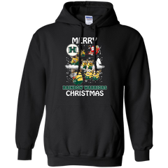 Hawaii Rainbow Warriors Ugly Christmas Sweaters Minions Santa Claus Merry Christmas Hoodie - The White Eagles
